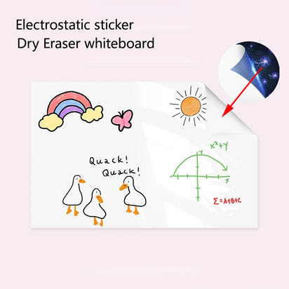 Adhesive whiteboard